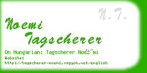 noemi tagscherer business card